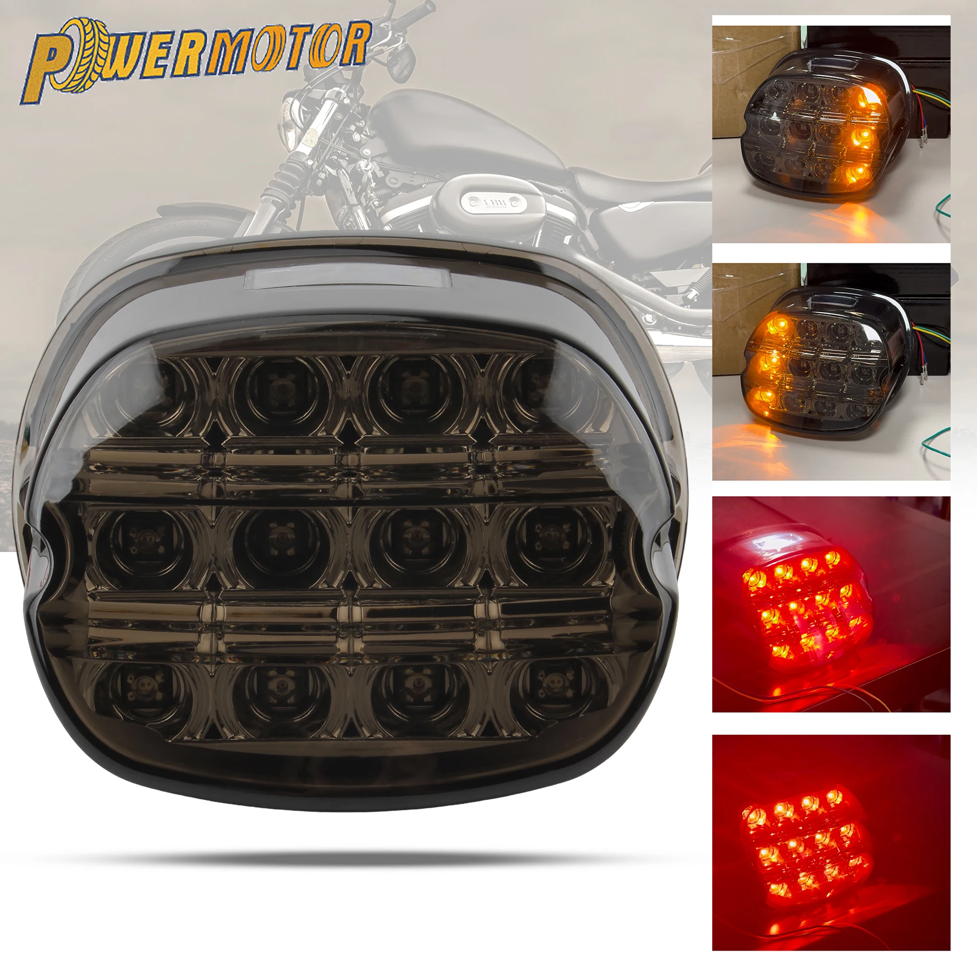 

Motorcycle LED Brake Taillight Turn Signal For Harley Touring Electra Glide Road Glide Softail Sportster XL883 XL48 Accessories