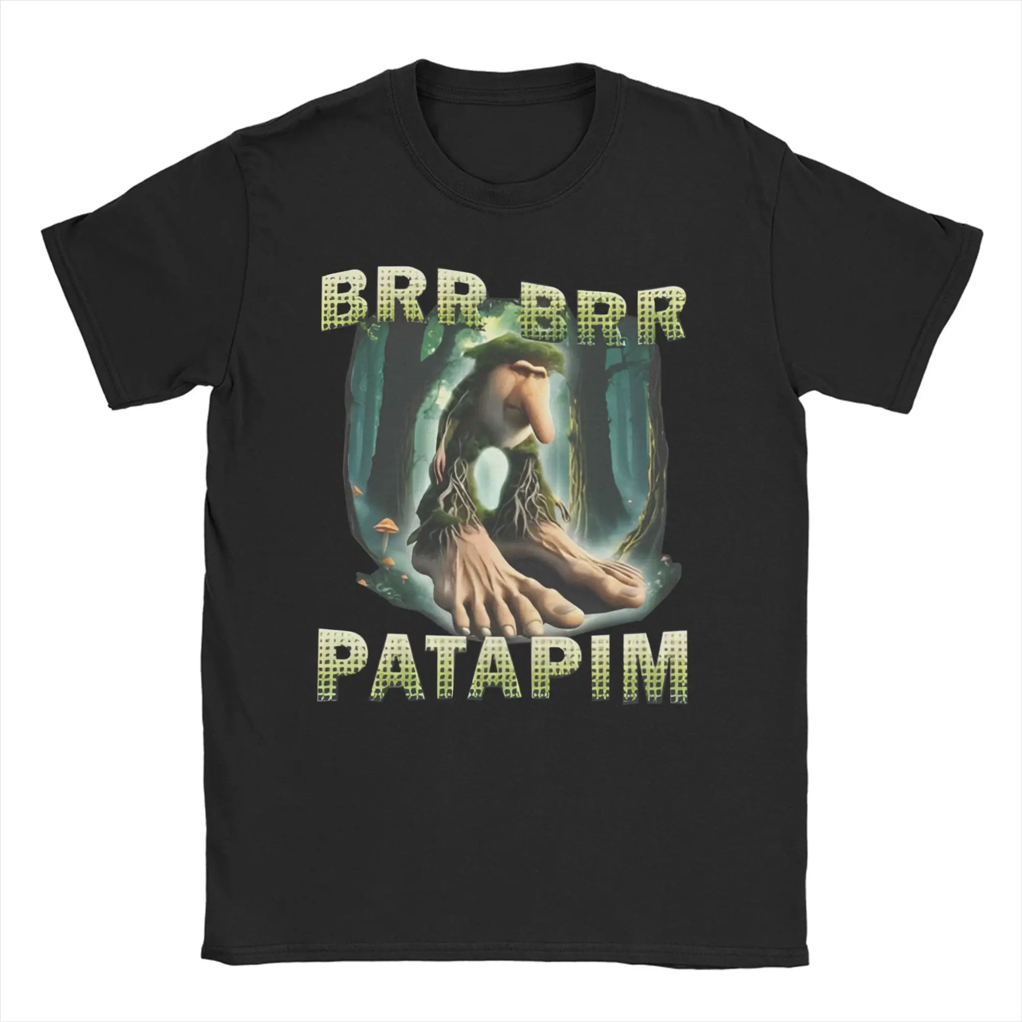 

Men Italian Brainrot Meme T Shirts Brr Brr Patapim Cotton Clothing Vintage Short Sleeve O Neck Tees New Arrival T-Shirts