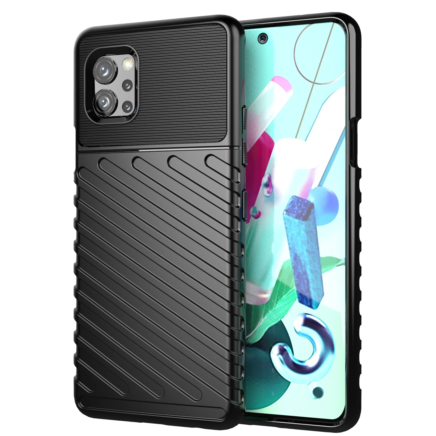 Luxury Case Cover Shockproof Silicone Phone Case For LG Q92