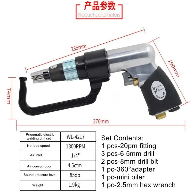 For Professional Auto Body Repair: Spot Weld Drill Bit Set for Accident Cars - 8mm & 6.5mm for Removing Sheet Metal Welds & Join