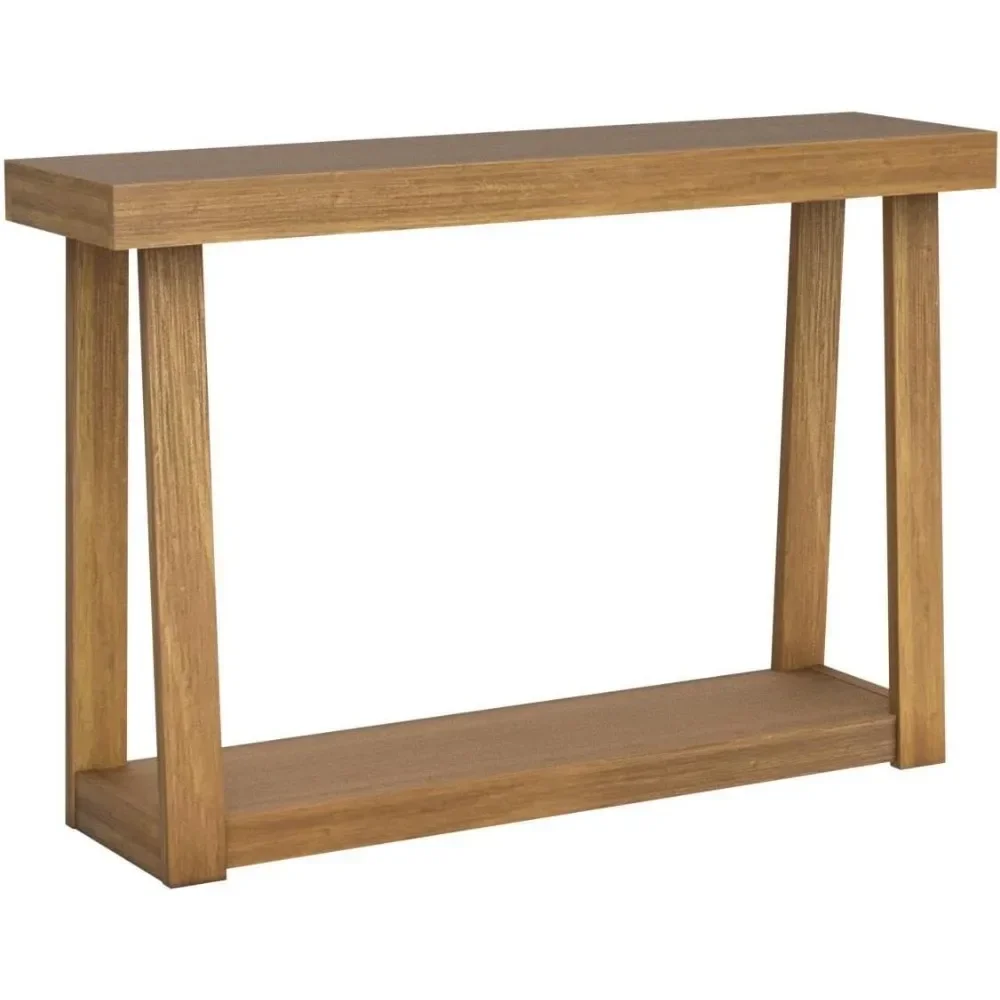 

A Solid Wood Console Table , 46.25 Inch, Narrow Entryway Table for Hallway, Behind The Couch, Living Room, Foyer, Easy Assembl
