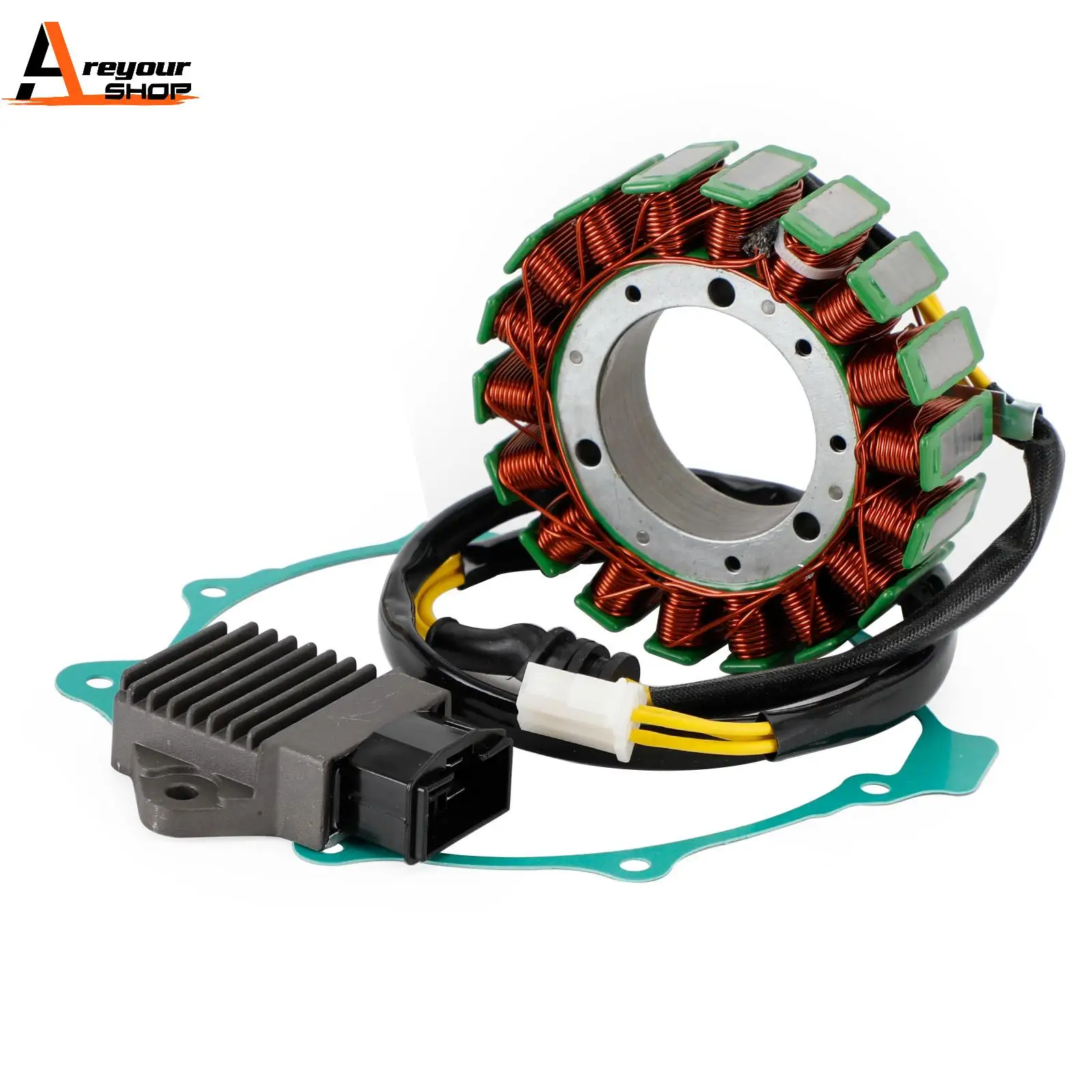 Areyourshop Magneto Stator+Voltage Rectifier+Gasket For Honda Super Hawk VTR1000F 1998-2005 Motorcycle Accessories