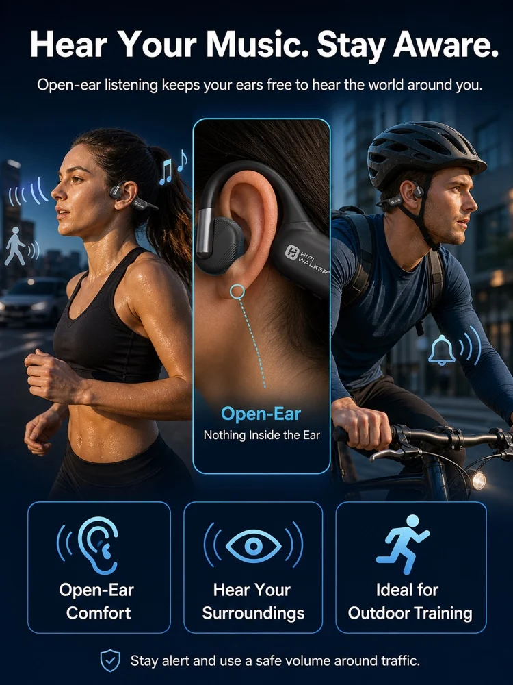 Knochenleitungskopfhörer mit 32GB Speicher, IPX8 wasserdichter Schwimm-MP3-Player, Bluetooth 6.0 kabelloses Headset mit Mikrofon – Detail 8