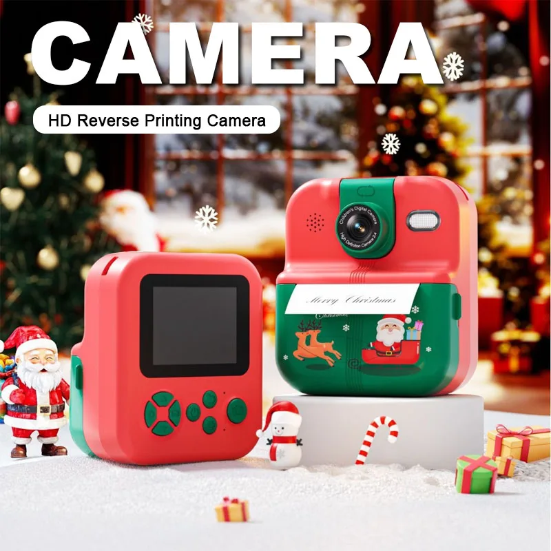 كاميرا طباعة فورية للأطفال بلوتوث 1080P HD كاميرا رقمية للبنات والأولاد هدايا عيد الميلاد ألعاب كاميرا فيديو مطبوعة حرارية #1