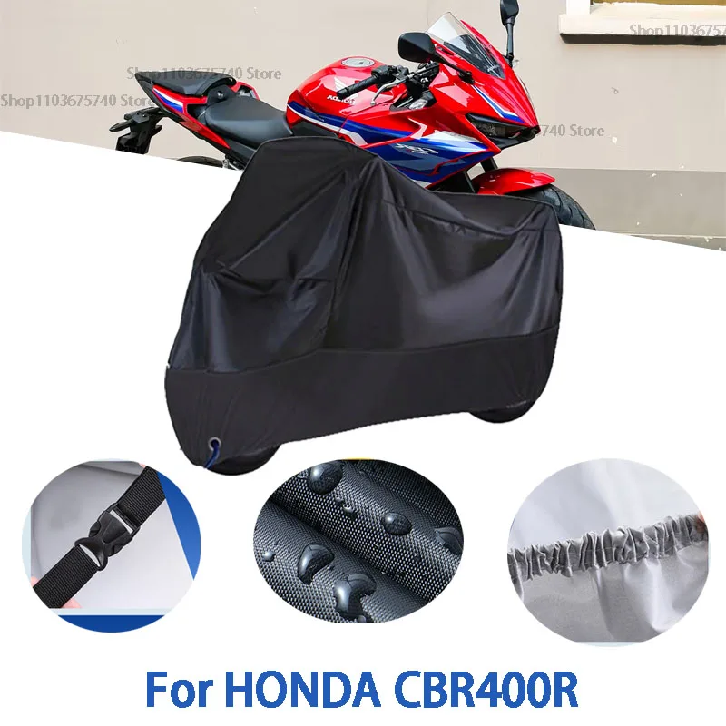 

Motorcycle Full Covers For HONDA CBR400R Car Outdoors Sun Protection Dust No Ear Thickened Oxford Clothcover Accessories
