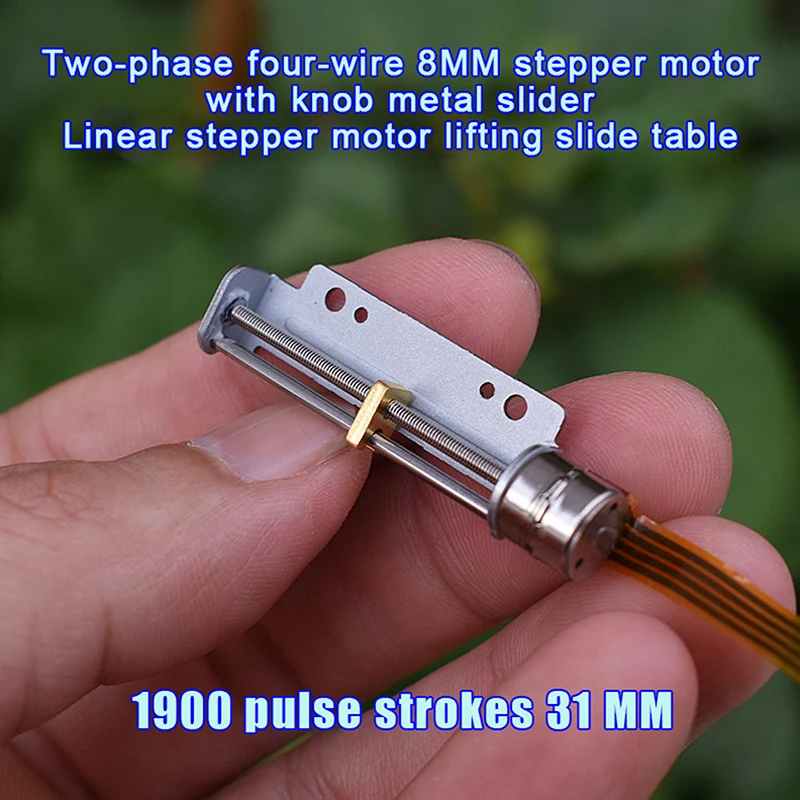 

Micro Mini 8mm 2-phase 4-wire Stepping Screw Shaft Stepper Motor Position Precision Linear Actuator Screw Slider Nut