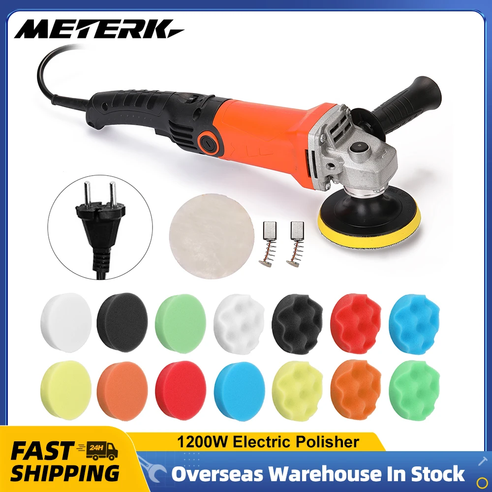 

1200W 220V Adjustable Speed Car Electric Polisher Waxing Machine Automobile Furniture Polishing Tool 6 Gear Speed Adjustable