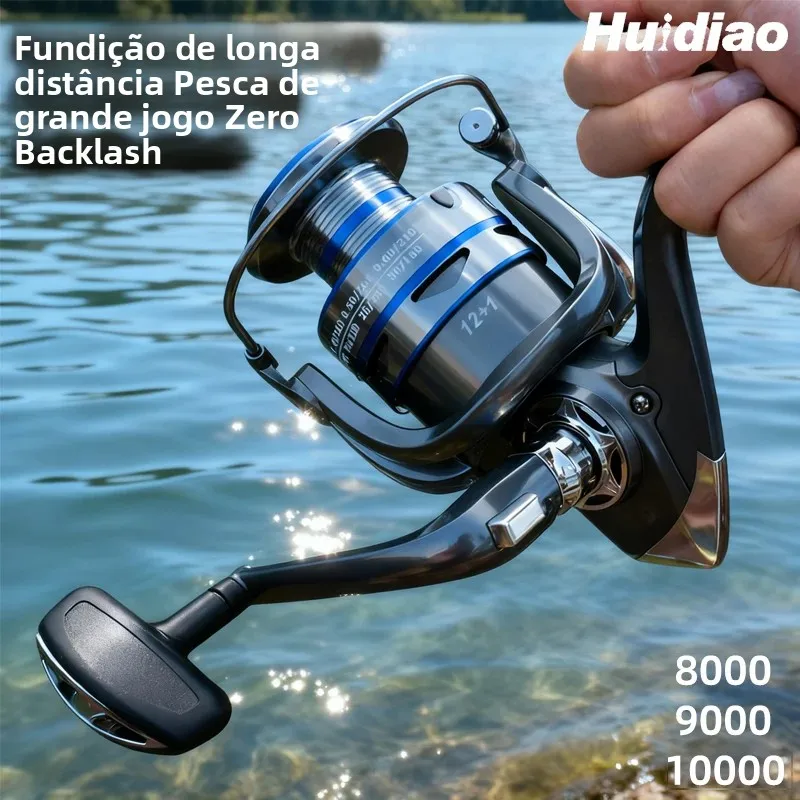慧遙ヘビーデューティスピニングリール15kg強力ドラグ3-1bbゼロプレイスムーズキャスティングリール8000-10000サーフ＆オフショアフィッシング用