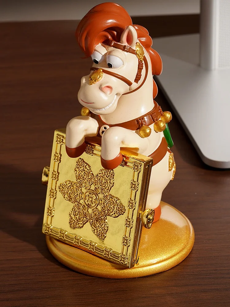 Creative Cartoon  Year Museum Instant Payment Ornament Desktop Decoration Gift Resin Material Chinese Style Festival Sup...