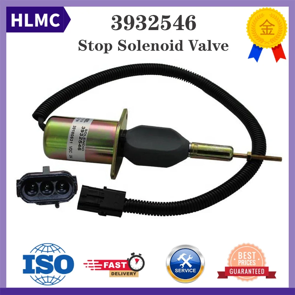 Fuel Cutoff Solenoid Stop Solenoid 3932545 12V 3934174 12V SA-4697-12 SA-4639-12 3932546 24V 3934177 24V SA-4697-24 SA-4639-24