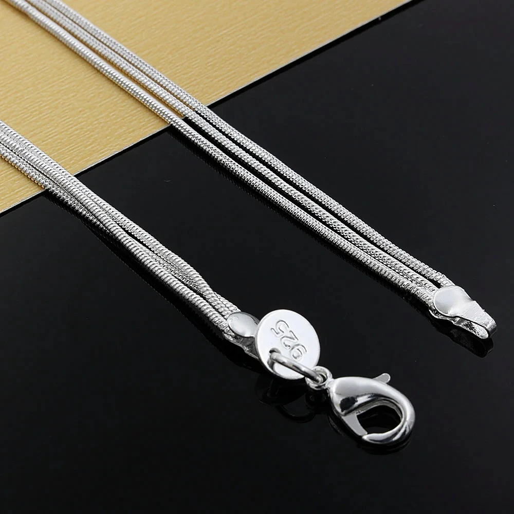 Fine Jewelry Charm 925 Sterling Silver Bead Necklace Charm Classic High Quality Fashion for Women Lady Wedding Chain Gift