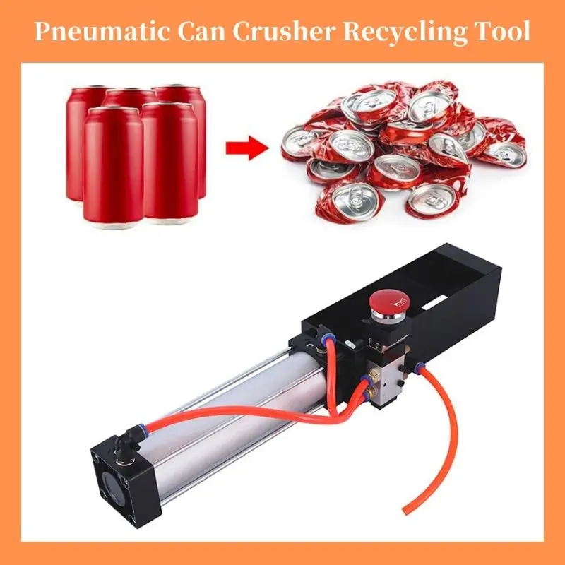 

Pneumatic Can Crusher Recycling Tool 16OZ/12-ounce Cylinder Can Crusher Beer Tin Bottle Can Crusher Kitchen Bar Gadgets Aluminum