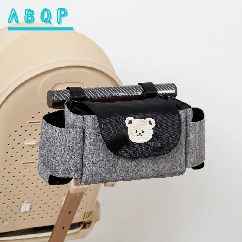 New Style Stroller Hanging Bag Large Capacity Stroller Hanging Bag High Quality Lightweight Outing Stroller Diaper Storage Bag 4
