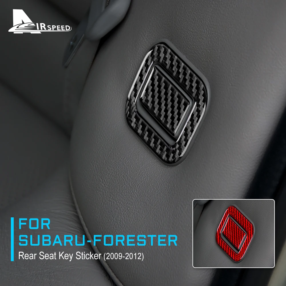 for Subaru Forester Rear Seat Botton Cover 2009 2010 2011 2012 Interior Carbon Fiber RHD LHD Trim Auto Accessories