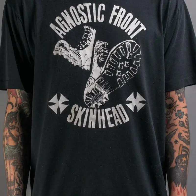 Agnostic Front Band Black T Shirt Tee All Sizes S To 45Xl Xy701