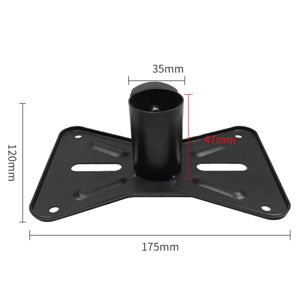 1x Rotatable 35 Mm Metal Mount Tripod Pole For DJ-Speaker Stand Adapter Top Cap Tripod Speaker Stand Adapter Top Cap