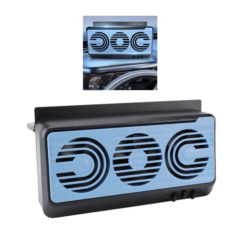 Multifunctional Car Solar Exhaust Fan Quiet Cooling Window Vent Air Circulation Purification Solar-Powered Car Accessory