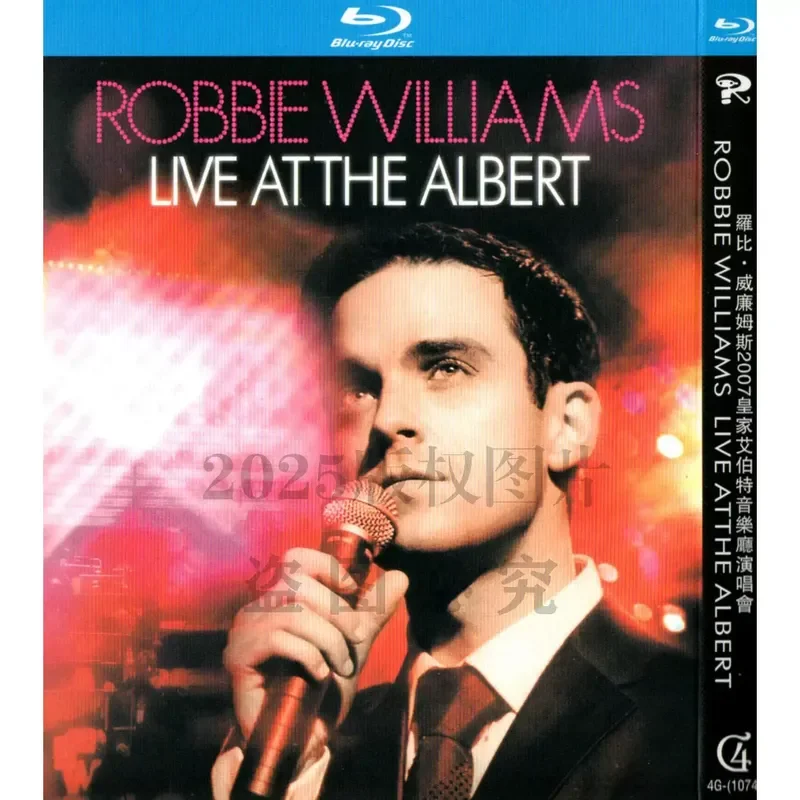 Robbie Williams 2007 Royal Albert Hall concert high definition BD Blu-ray 1 disc