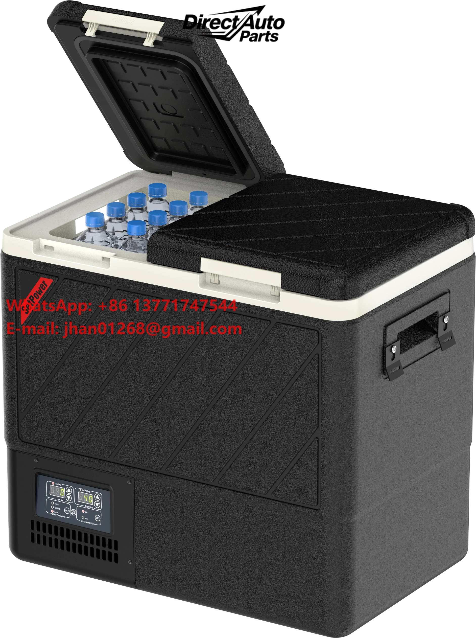 DT55 Fridge Portable 55L Dual Zone Car Refrigerator Electric Cooler Freezer for Car Camping RV Truck 12/24V App Control