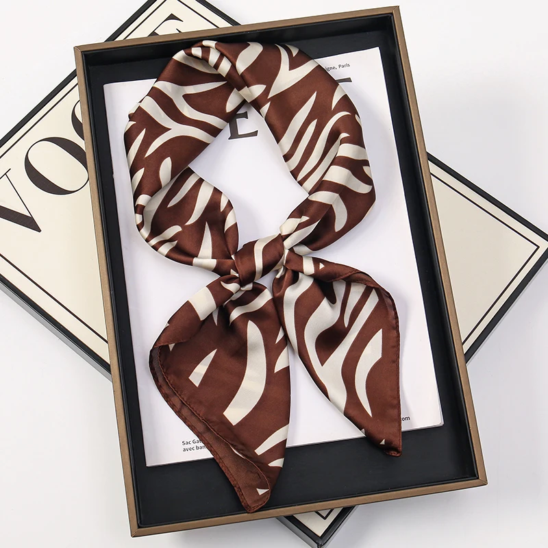 Lenço de Seda Feminino 70x70cm - Silk Tie Striped avaliação e preço