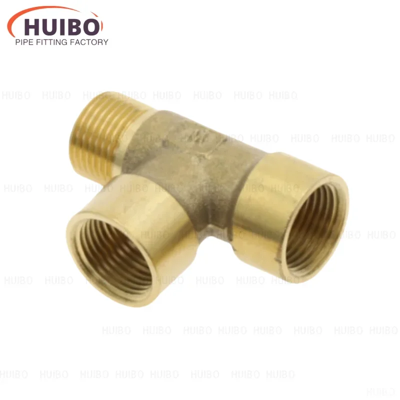 Brass Pipe fitting Male x Female x Female 1/8