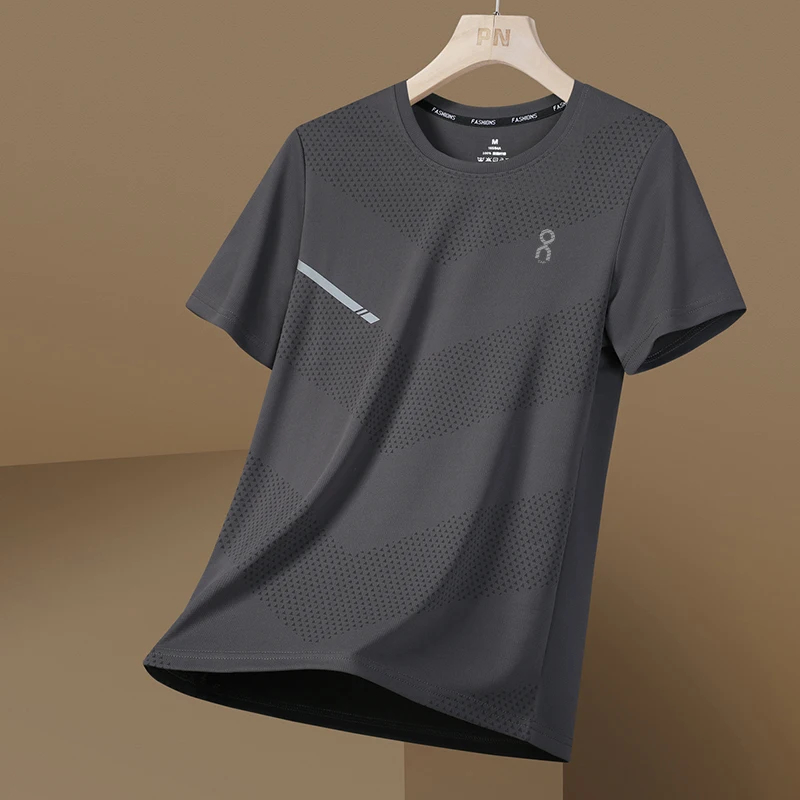 

Футболка Qui Dry Breathable Ice Silk ort Sve, мужская уличная футболка для бега, пешего туризма, спортивная одежда Hanfu, круглая футболка Ne