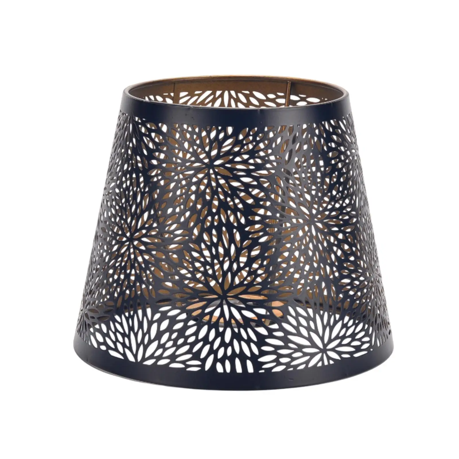 Hollowed Iron Lamp Shade Decorative Cone Design Durable Table Lamp Cover E