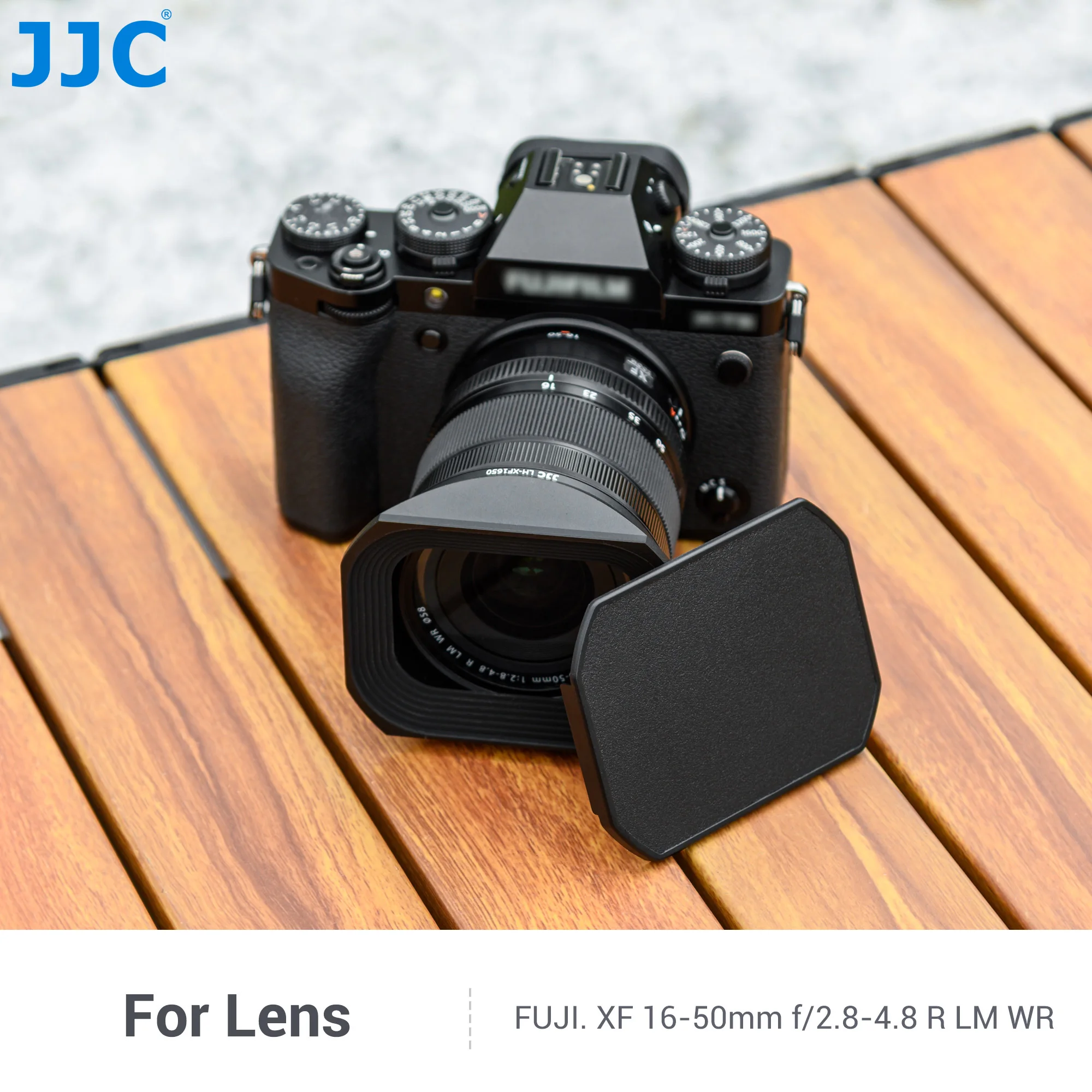 JJC غطاء معدني للعدسات المربعة ، غطاء لعدسة Fujifilm ، Fuji XF 16-50 ، F ، من من من من من ، إلى ، R ، WR on ، XT50 ،