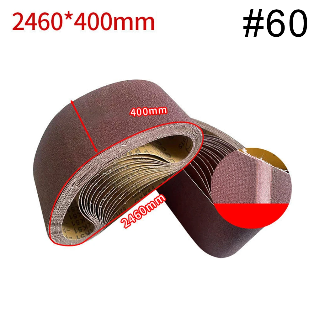 2460 x 400 mm Industrial Strength Sanding Belt for Use with Belt for sanders in Woodworking Metalworking and Construction Trades