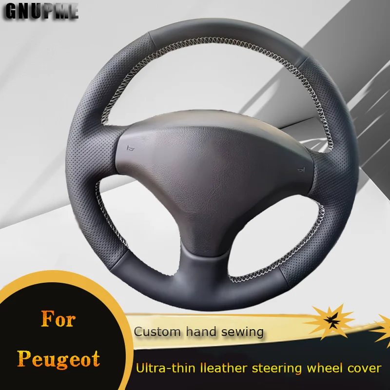 

DIY Car Steering Wheel Cover Perforated Lerther For Peugeot 207 2006-2014 Expert 2008-2016 Partner 2009-2018 Fiat Scudo 2010-16
