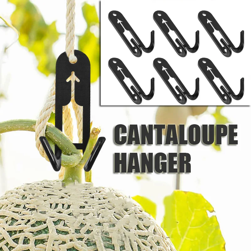 

50 Pcs Melon Hook Bracket Grape Trellis Ceiling Hooks for Plants Heavy Duty Hanging 50lbs Garden Arch up Clips Cucumber Metal