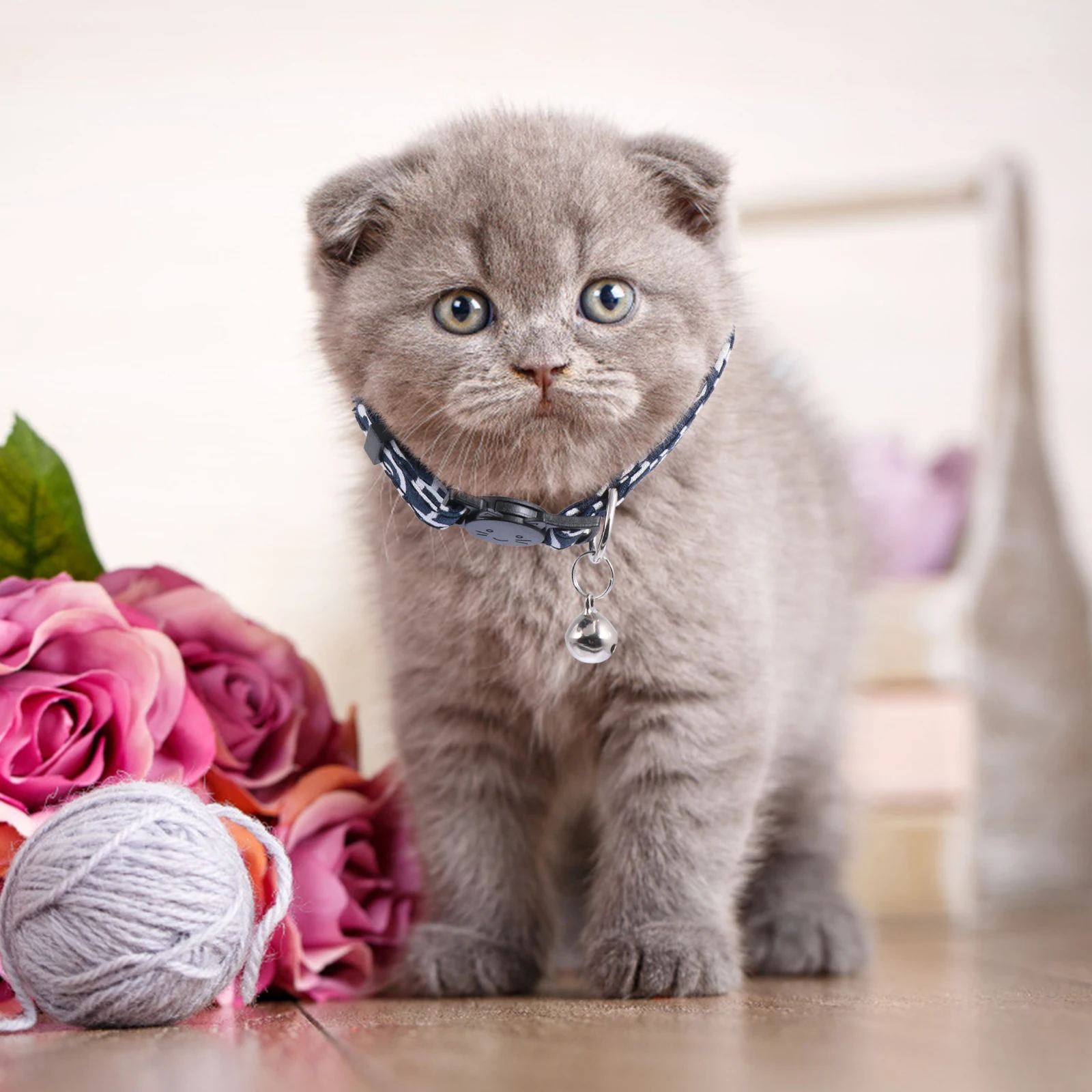 

3 Pcs Cat Collar Kitten Collars Pet Bow Adjustable Tie Nylon Safety Bell for Cats Breathable Cozy Daily Wear Parties Dog