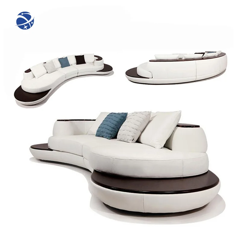 Hot selling sofa set, living room furniture, luxurious white curved combination sofa, Noble Consort reclining 200 * 98 * 65CM