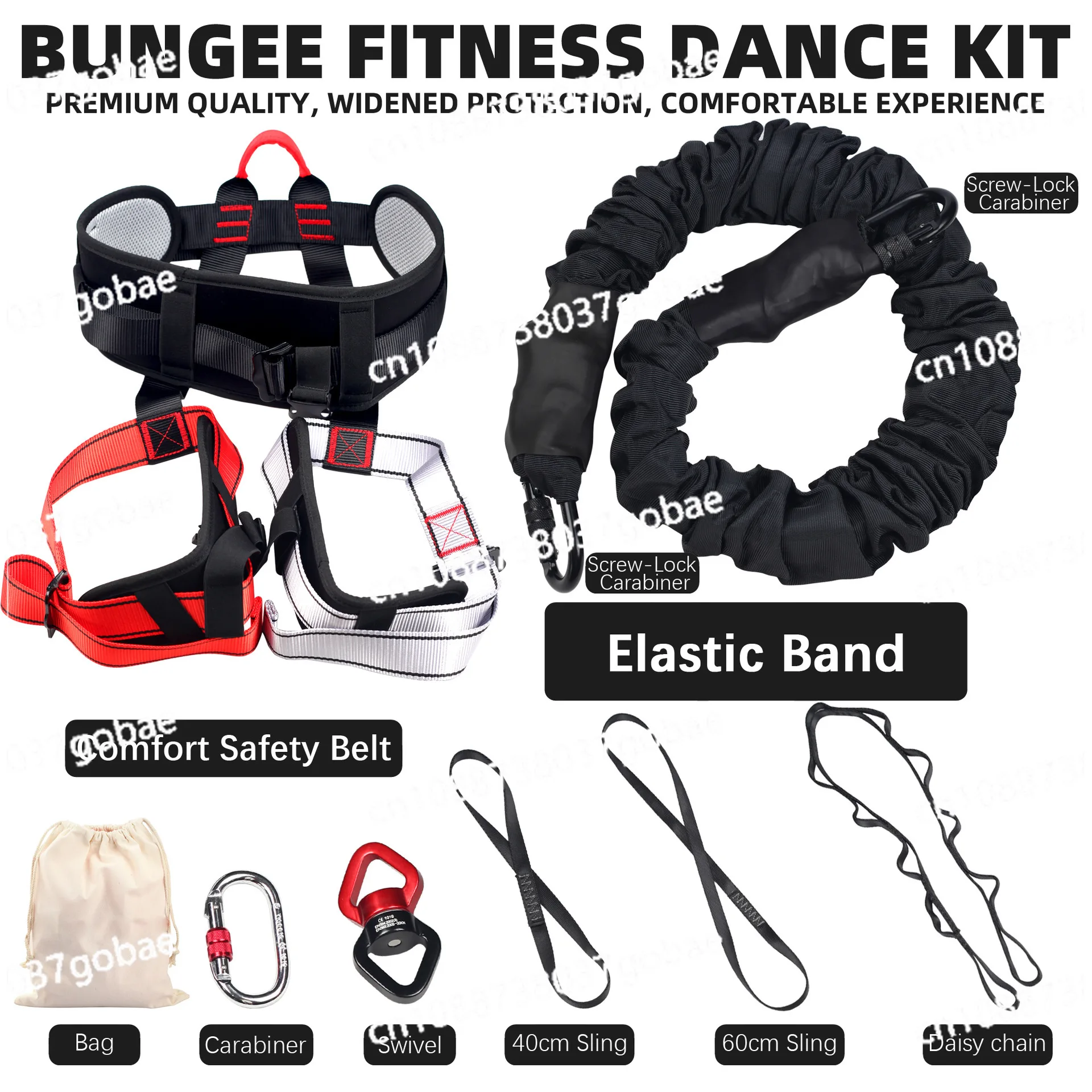Gym dance workouts, resistance training, latex tube equipment, training belts