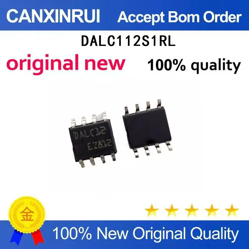 (5-100 Pieces)New original DALC112S1RL silk screen DALC12 SOP-8 protective chip