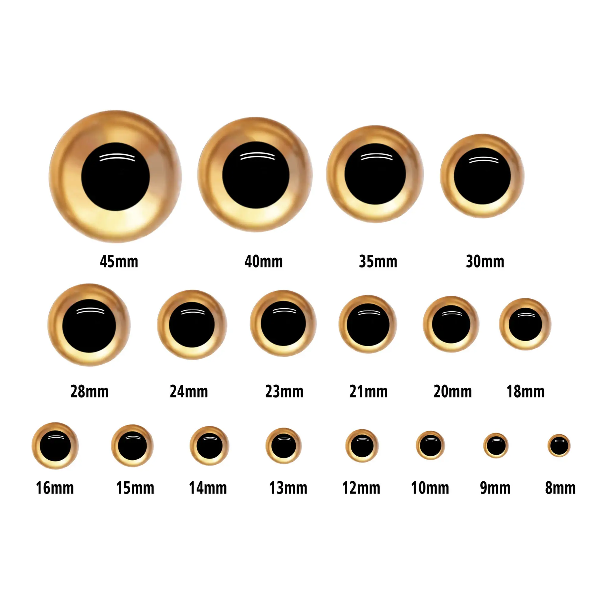 10-20pcs/lot gold crystal eye plush doll accessories Owl Panda doll toy eye accessories diy accessories