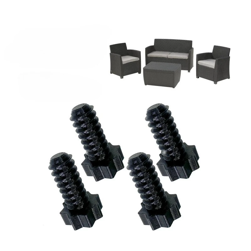 1/2/4/8pcs parafusos para KETER MIA conjunto de sofá de móveis de jardim peças sobressalentes de parafusos ABS