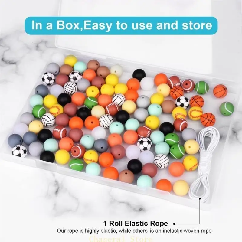 

E7CE DIY BEARSTER BRACETE BRACETE SILICONE BEAS