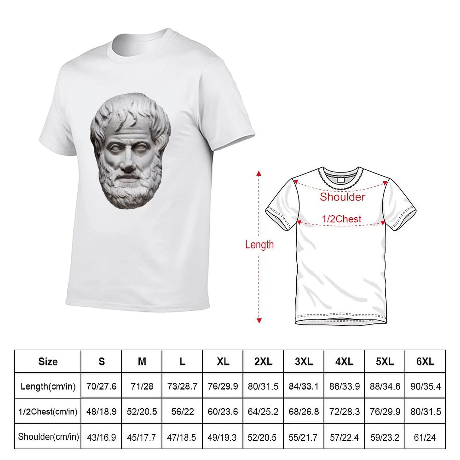 T-Shirt man for 100 cotton percent Aristotle for shirts white man graphic t shirt t