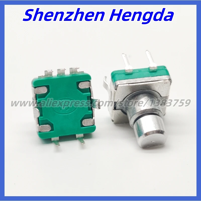 2 Piece High Quality EC11 Encoder Switch 30 Positioning 15 Pulse D Axis Length 10MM Car Volume Code Potentiometer