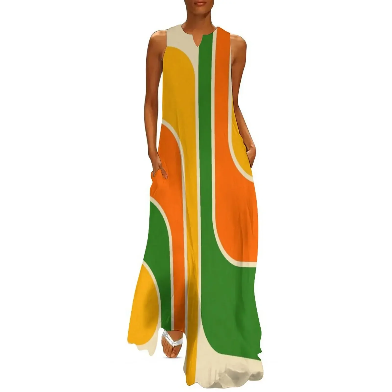 

Retro Geometric Design 671 Long Dress dresses for woman 2025 dress party night evening dress Women's summer suit