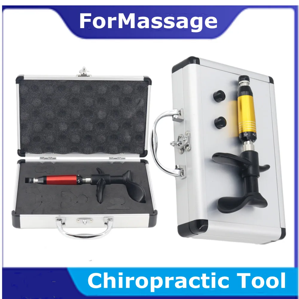 

Manual Chiropractic Adjusting Tools Intensity Adjustable Pain Relief Body Machine Portable Spine Correction Gun Set 6Levels 300N