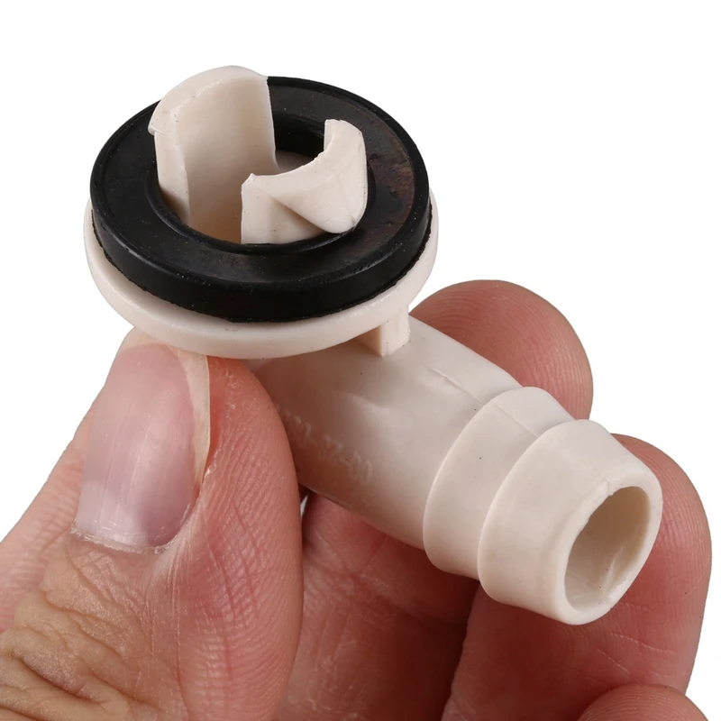 2X Air Conditioner Ac Drain Hose Connector Elbow Fitting For Mini-Split Units And Window Ac Unit 3/5 Inch(15Mm)