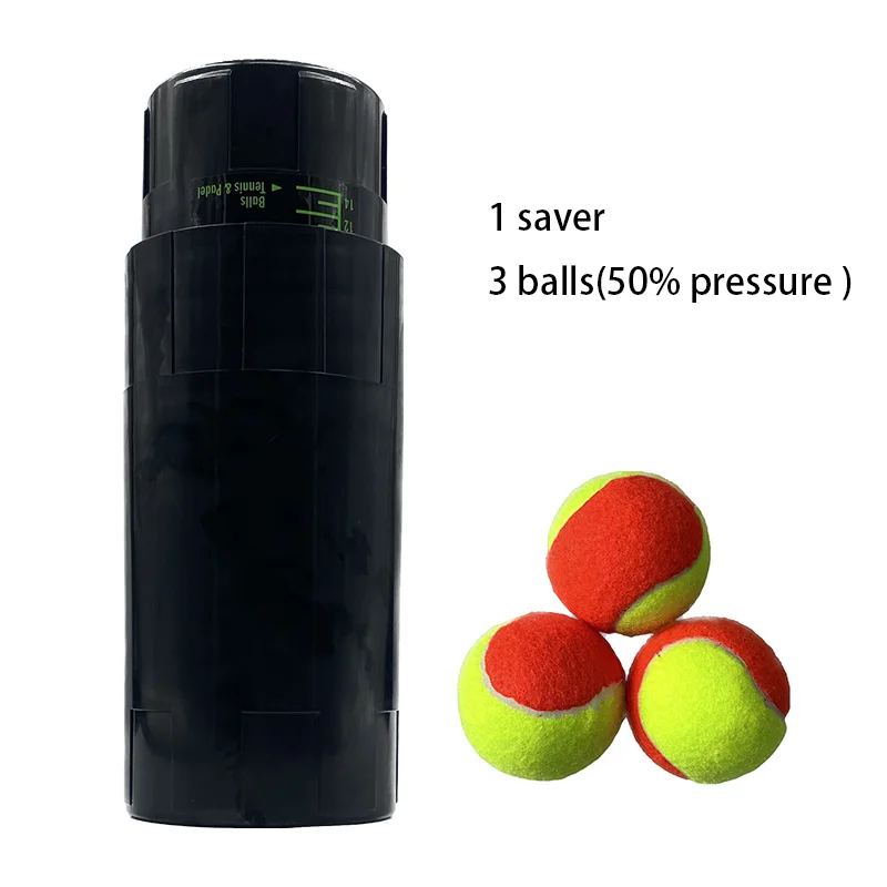 

Tennis 3Balls Pressure Maintain Container And 3 ITF balls Set For Beach Tennis Ball Shape Restore Bounce Pressure Holder Saver