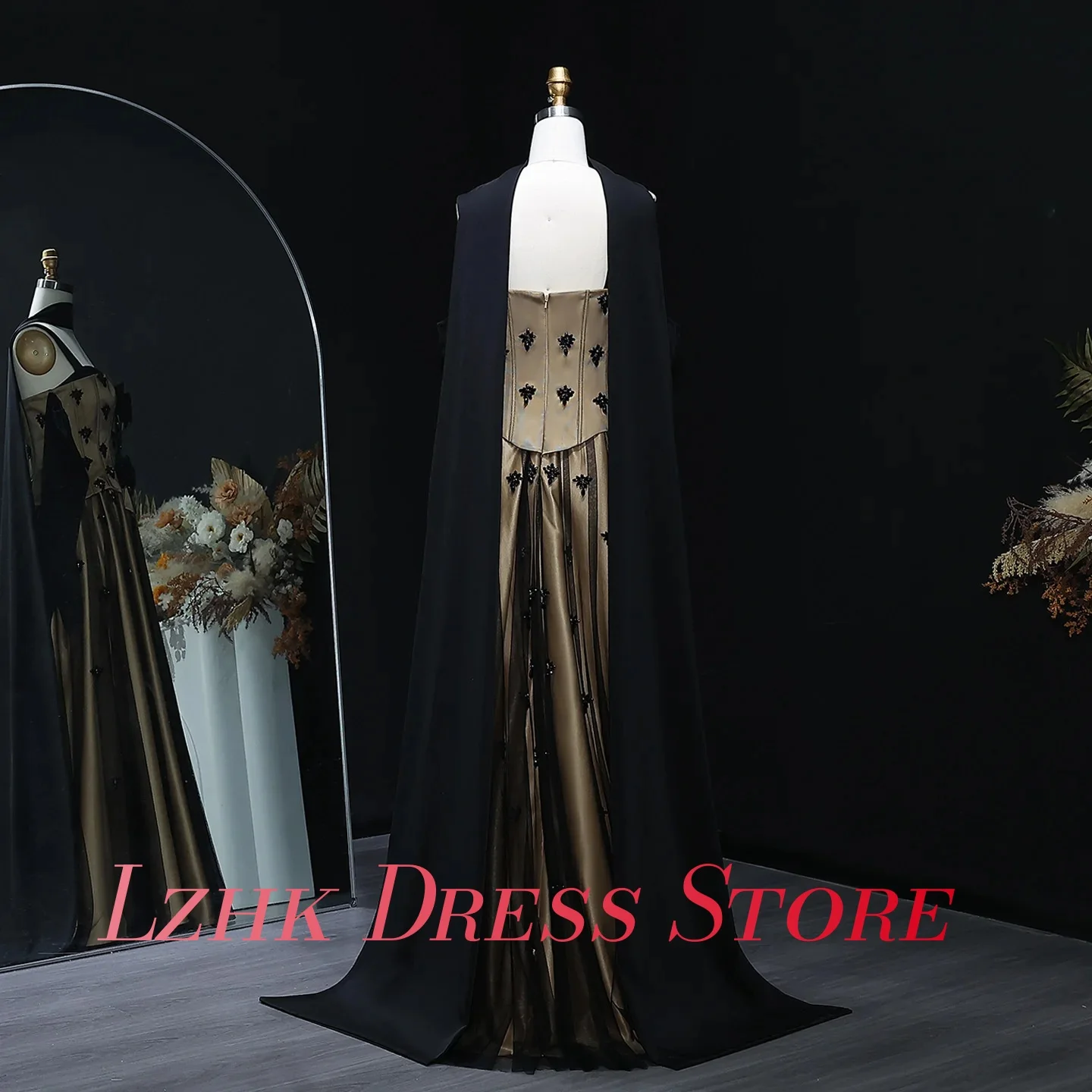 Personalizado exquisito Organza A-Line correas espaguetis cristal 3D arco cintas vestido de noche Sexy Sweetheart vestidos de ocasión a medida