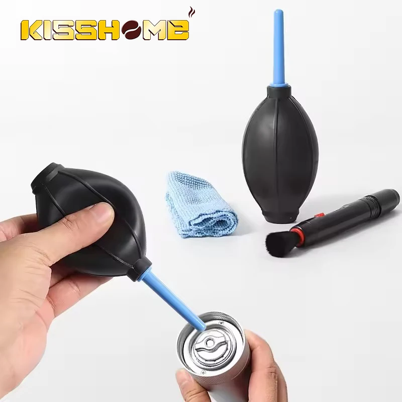 Coffee Grinder Cleaning Brush Air Blower Pump Powder Cleaner Rubber Powerful Espresso Machine Dusting Tool Barista Accessories
