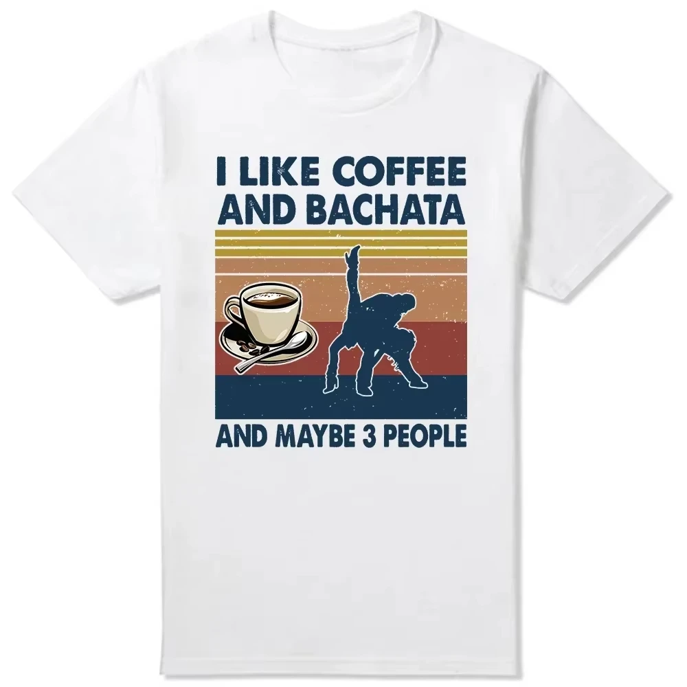 2026 جديد مضحك أكل النوم Bachata تكرار الرقص ريترو خمر المحملة الجولة الرقبة قصيرة الأكمام ملابس عصرية عادية الأساسية تي شيرت