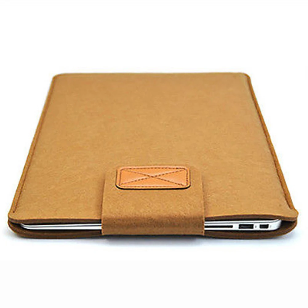11 13 15 inch Felt Sleeve Slim Notebook Tablet Case Cover Storage Bag for MacBooks Air Pro 13.3 Solid Color Tablet Storage Bag