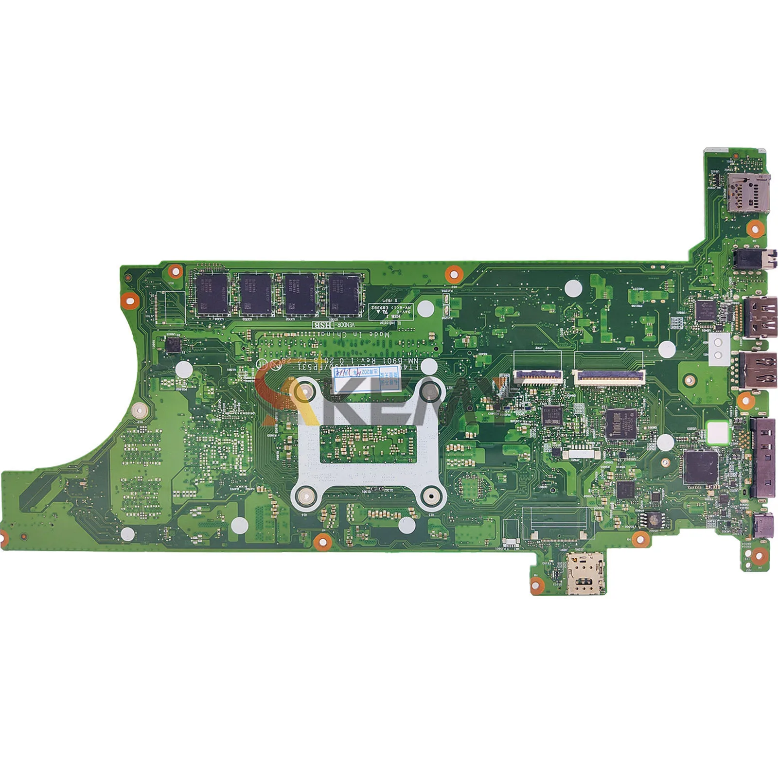 Für Lenovo T490 T590 Laptop-Motherboard NM-B901 mit i5 i7 8. Generation 8 GB 16 GB RAM 100 % vollständig getestet