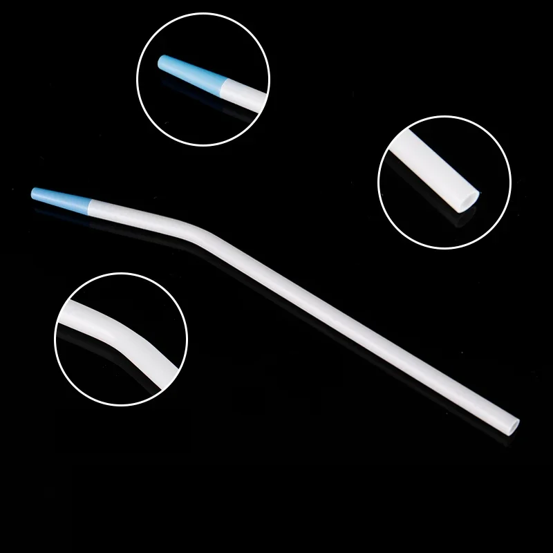 10/20/50 pièces jetables clinique dentaire embouts d'aspiration chirurgicale aspirateur chirurgical dentaire Tube d'aspiration clinique outil d'aspiration de salive